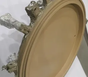 PFA-coated cover for high-purity resin column