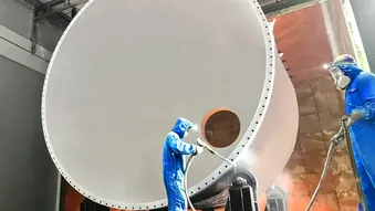 Photos of Industrial Coating Production