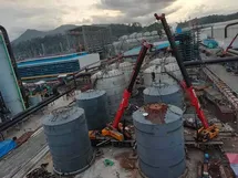 Hydrofluoric acid storage tank (Ø8m × 12m)