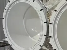 Sanitary-grade filter coated with Halar and PFA