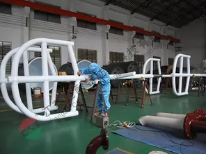 Frame agitator with PTFE lining