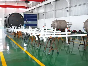 Axial-flow agitator with PTFE lining