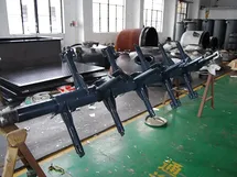 Inclined-plate agitator with PFA coating