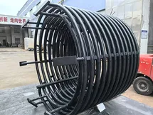 Dual-layer internal heating coil for reactor, coated with PFA