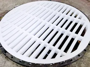 Molded PTFE support plate