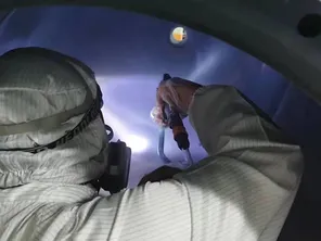 Coating in ISO class 5 cleanroom