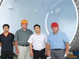 US client conducted final inspection for reaction tower